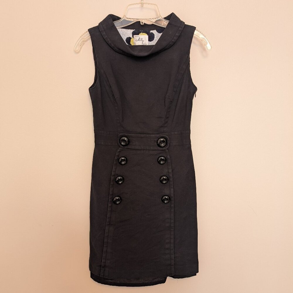 VINTAGE An Original Milly of New York black mini dress 2 80s 90s EUC Y2K